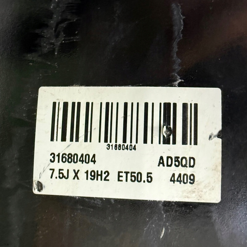 1x Alufelge 19 Zoll 7.5" 5x108 50 5ET Glanz Schwarz 31680404 Volvo Xc40 FEL3708631151bi