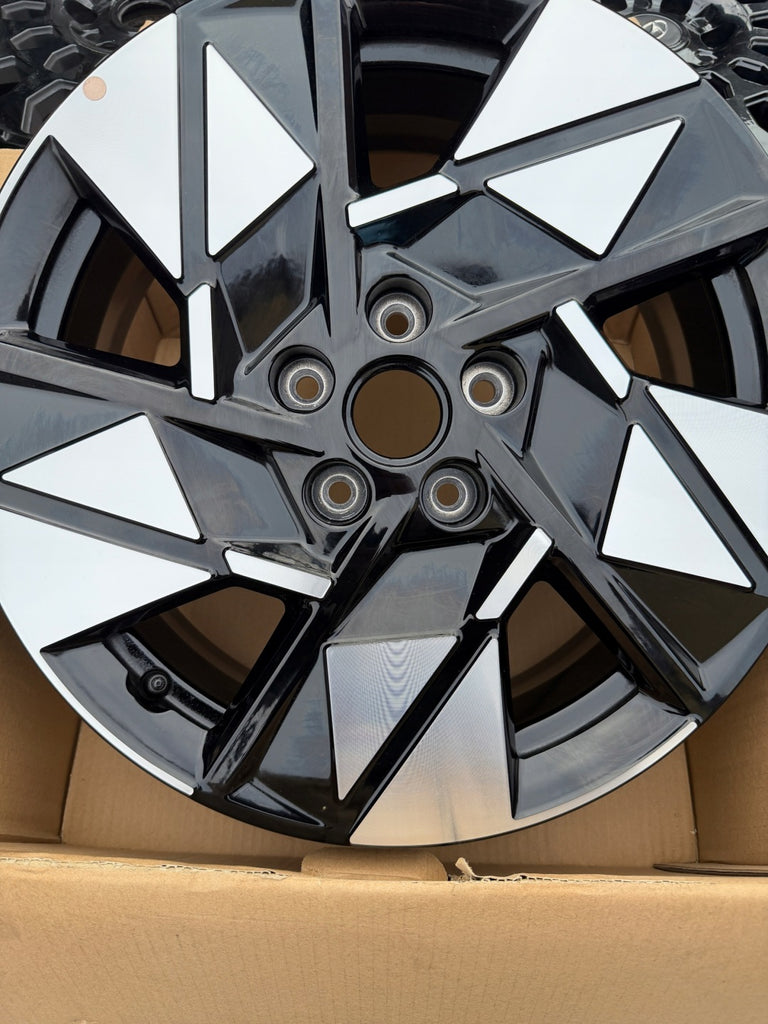 1x Alufelge 18 Zoll 7.0" 5x114.3 50ET Glanz Schwarz 52910-BE350 Hyundai Kona FEL1259337968wx