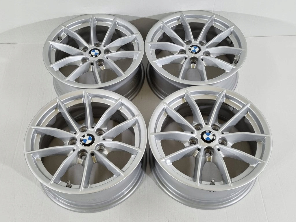 4x Alufelge 16 Zoll 6.5" 5x112 22ET Glanz Silber 6876921 BMW Rim Wheel FEL1283093627vd