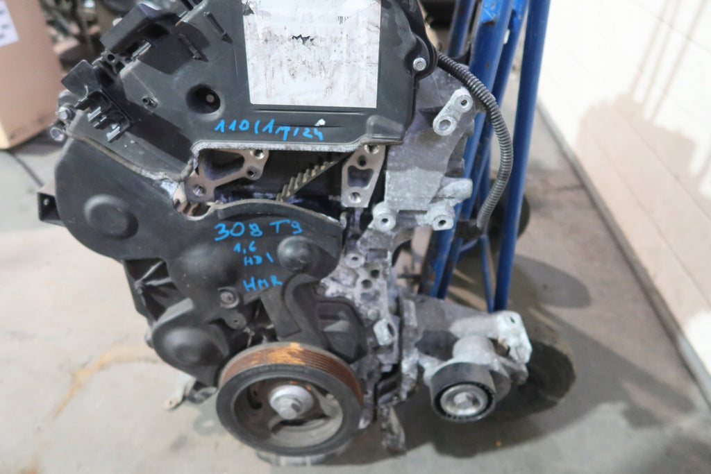 Motor Peugeot 308 I HMR EB2FA 1.6 HDI 123TKm Diesel Engine Unkomplett