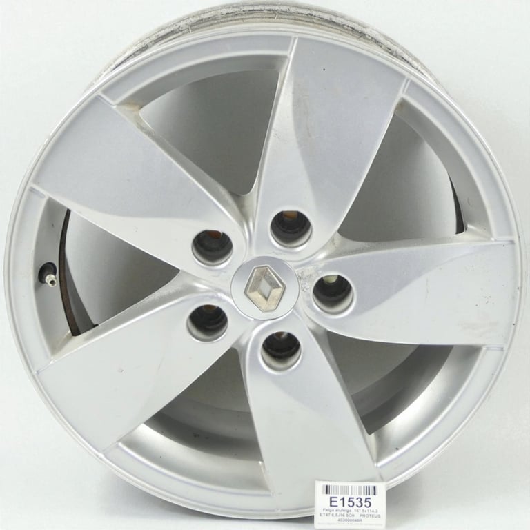 1x Alufelge 16 Zoll 6.5" 5x114.3 47ET 403000048R Renault Megane III Scenic