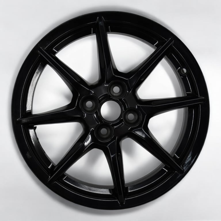 1x Alufelge 16 Zoll 6.5" 4x100 45ET Glanz Schwarz 9965G36560 Mazda Mx-5