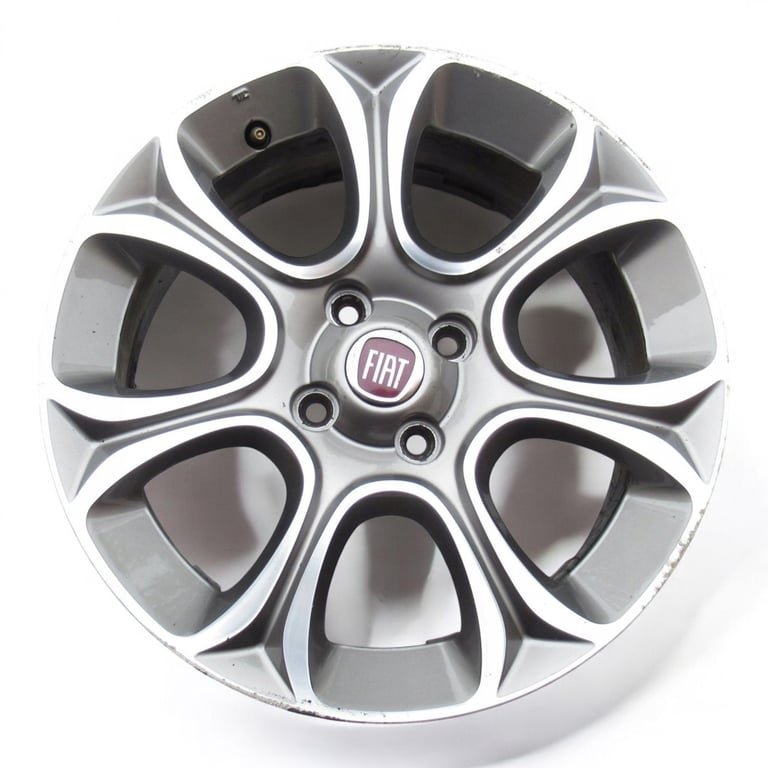 1x Alufelge 16 Zoll 6.0" 4x100 45ET Matt Schwarz 51842693 Fiat Punto Evo Grande