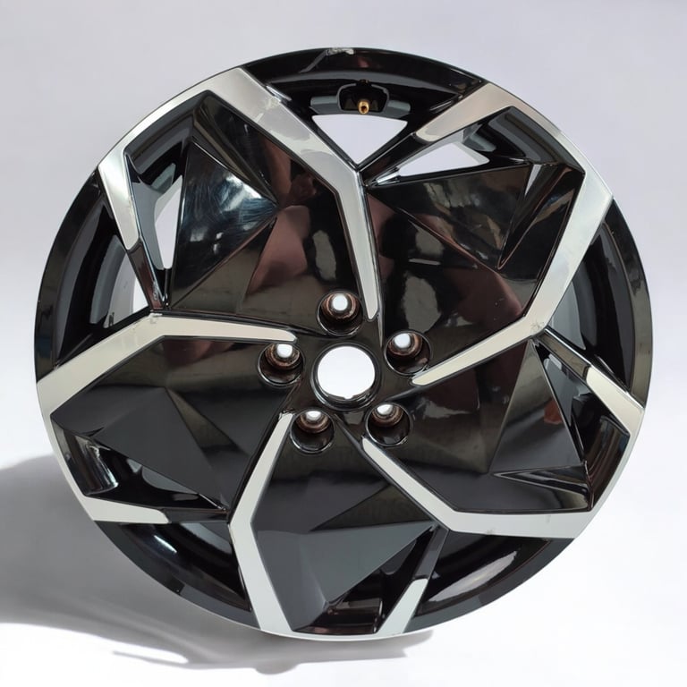1x Alufelge 19 Zoll 7.5" 5x114.3 49,5ET Glanz Schwarz 52910-GI130 Hyundai Ioniq