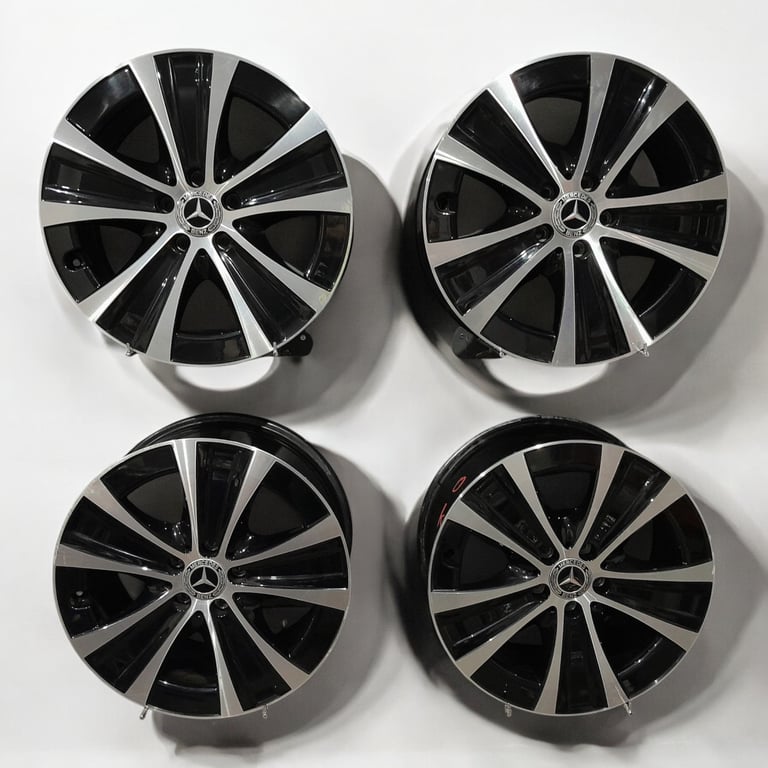 4x Alufelge 18 Zoll 8.0" 5x112 43ET Glanz Schwarz A2134013700 Mercedes-Benz W213 FEL6451929658ir