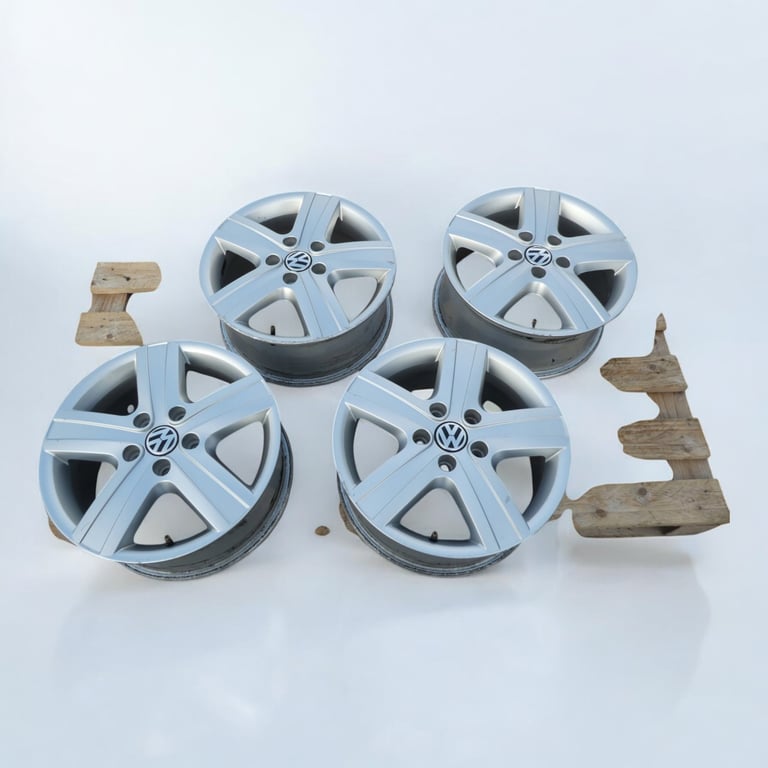 4x Alufelge 17 Zoll 7.0" 5x120 55ET Glanz Silber 7H0601025 VW T6 T5 Rim Wheel FEL3479768168vl