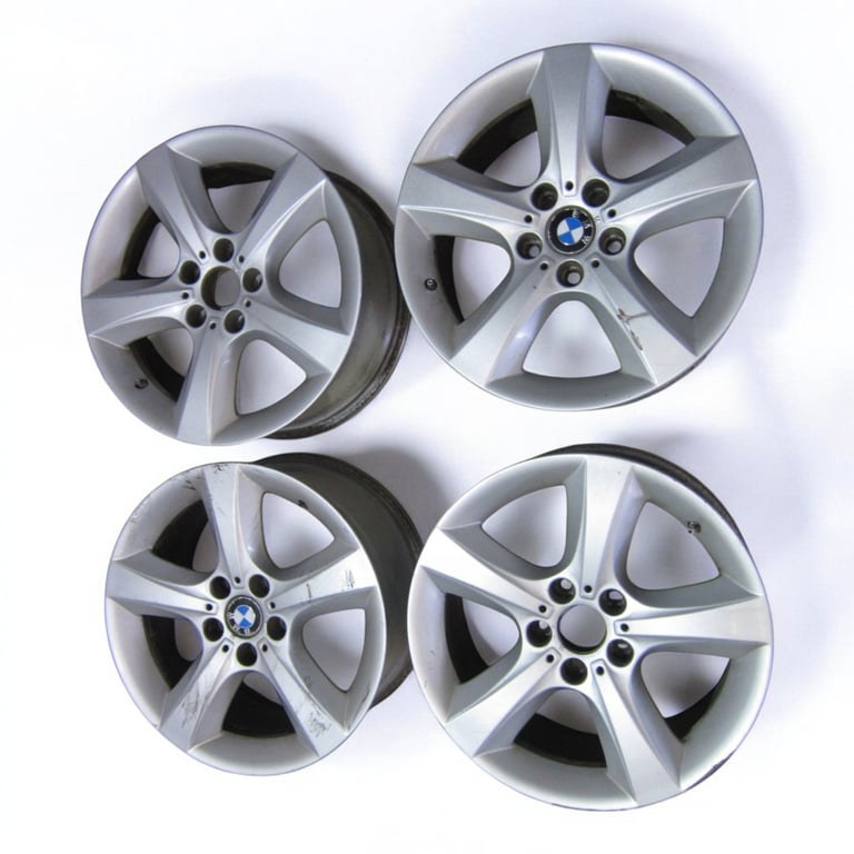 4x Alufelge 18 Zoll 8.5" 5x120 46ET Glanz Silber 6772243 BMW X5 E70 Rim Wheel
