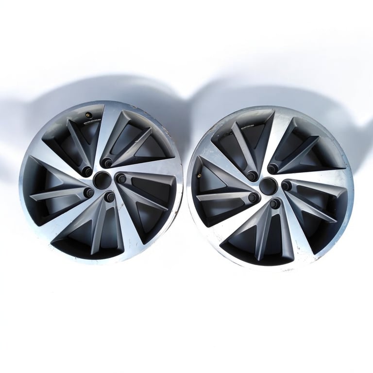 1x Alufelge 18 Zoll 7.5" 5x112 51ET Glanz Grau 5F0601025E Mg Leon Rim Wheel