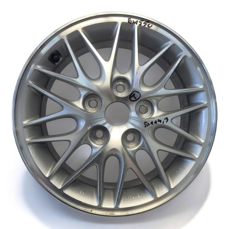 1x Alufelge 15 Zoll 6.0" 5x114.3 50ET Matt Silber 5X1143 Mazda Premacy Rim Wheel