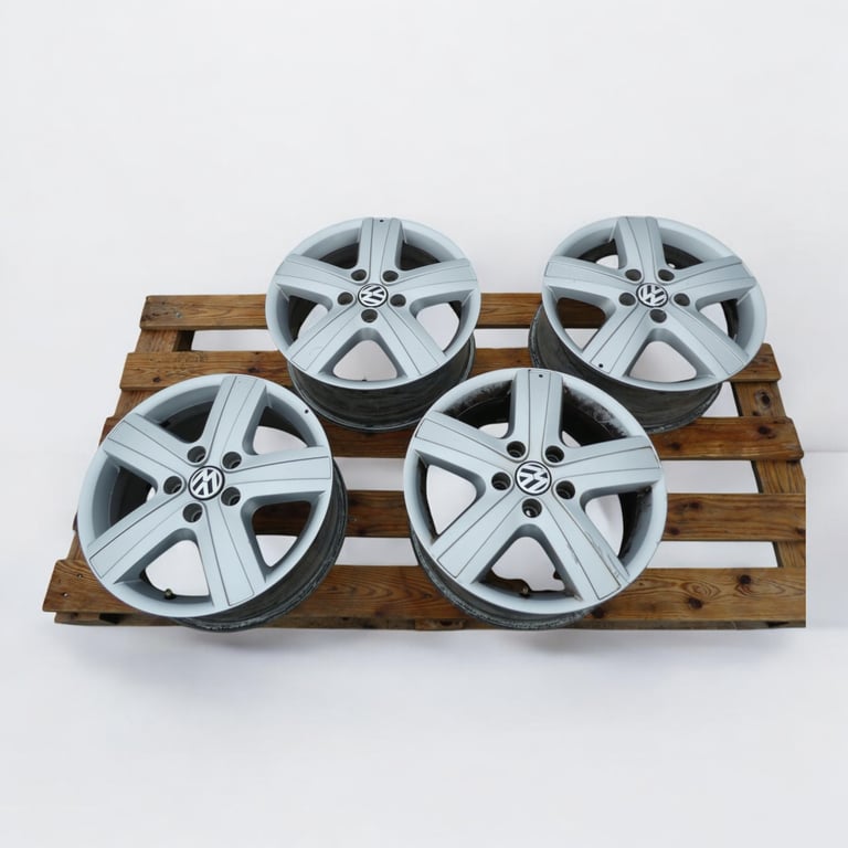 4x Alufelge 17 Zoll 7.0" 5x120 55ET Glanz Silber 7H0601025 VW T6 T5 Rim Wheel FEL5706080644yz
