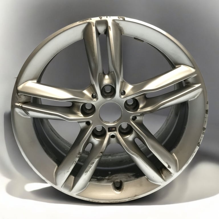 1x Alufelge 17 Zoll 7.5" 5x120 54ET Glanz Silber 7848601 BMW 2 F45 F46 Rim Wheel