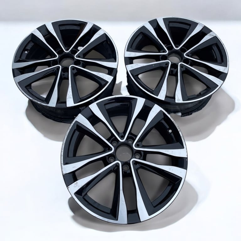 3x Alufelge 18 Zoll 7.5" 5x112 49ET Glanz Schwarz A1774012700 Mercedes-Benz Cla FEL5815007620om