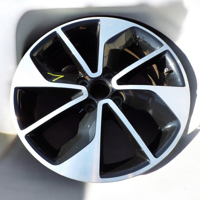 1x Alufelge 16 Zoll 6.5" 4x100 44ET Glanz Schwarz 403009007R Renault Clio Iv