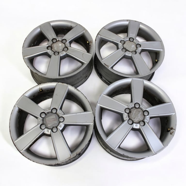 4x Alufelge 17 Zoll 7.0" 5x112 54ET 1P0601025C Seat Leon Rim Wheel