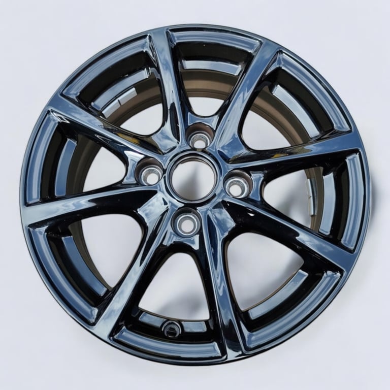 1x Alufelge 15 Zoll 6.0" 4x108 45ET Glanz Schwarz H1BJ-1007-J1A Ford Fiesta