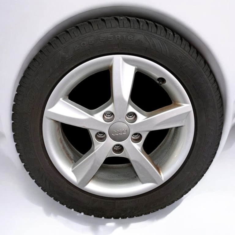 1x Alufelge 16 Zoll 6.5" 5x112 43ET Glanz Silber 8V5071496 Audi A3 Rim Wheel