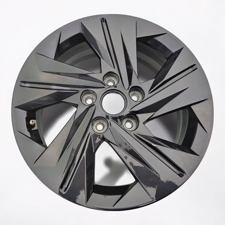 1x Alufelge 16 Zoll 6.5" 5x114.3 46ET Glanz Graphit 52910-AA230 Hyundai Elantra