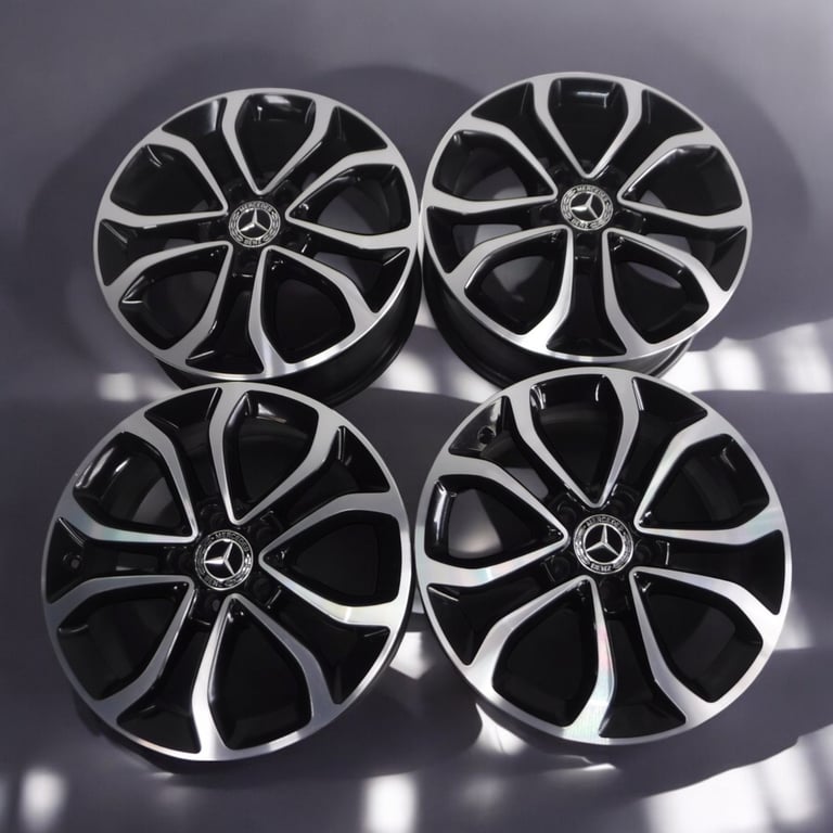 1x Alufelge 17 Zoll 7.0" 5x112 48 5ET A2054010200 Mercedes-Benz W205 Rim Wheel