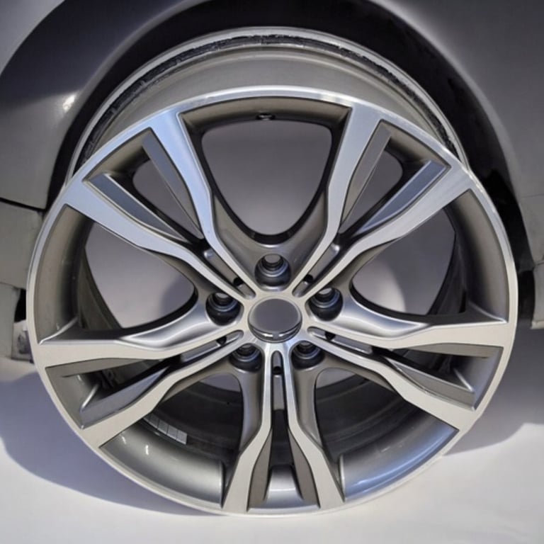 1x Alufelge 18 Zoll 8.0" 5x112 57ET Glanz Schwarz 6855093 BMW 2 F45 F46 Mg