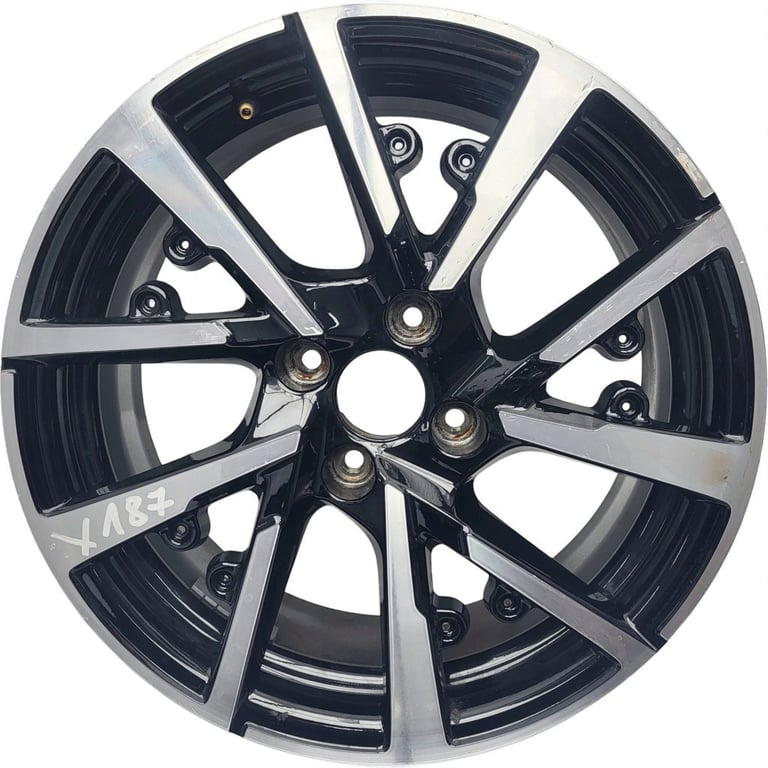1x Alufelge 17 Zoll 7.0" 4x108 32ET 9825165080 Peugeot 208 Rim Wheel