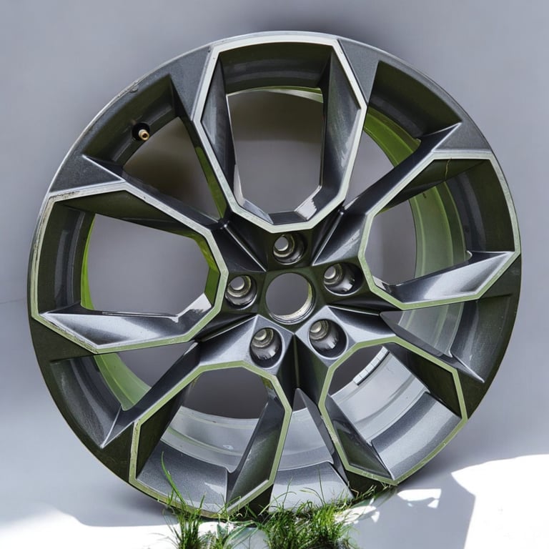 1x Alufelge 19 Zoll 7.5" 5x112 51ET Graphit 5E0601025 Skoda Octavia Iii