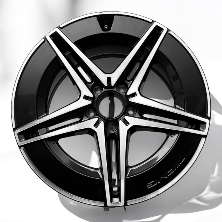 1x Alufelge 18 Zoll 9.0" 5x112 58ET Schwarz A2064016600- Mercedes-Benz Rim Wheel FEL2677550067wd