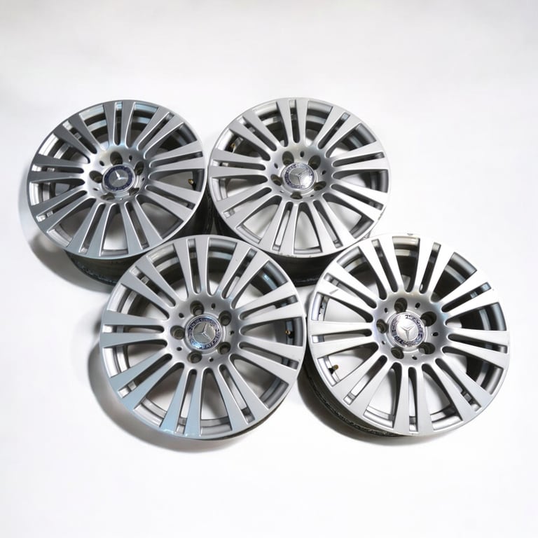 4x Alufelge 16 Zoll 7.5" 5x112 45ET Glanz Silber A2074010002 Mercedes-Benz FEL4481811906fh