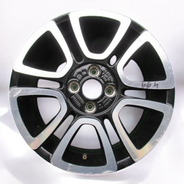 1x Alufelge 16 Zoll 6.0" 4x100 43ET Glanz Schwarz 1S0601025 Skoda Citigo Up! FEL2328167222cz
