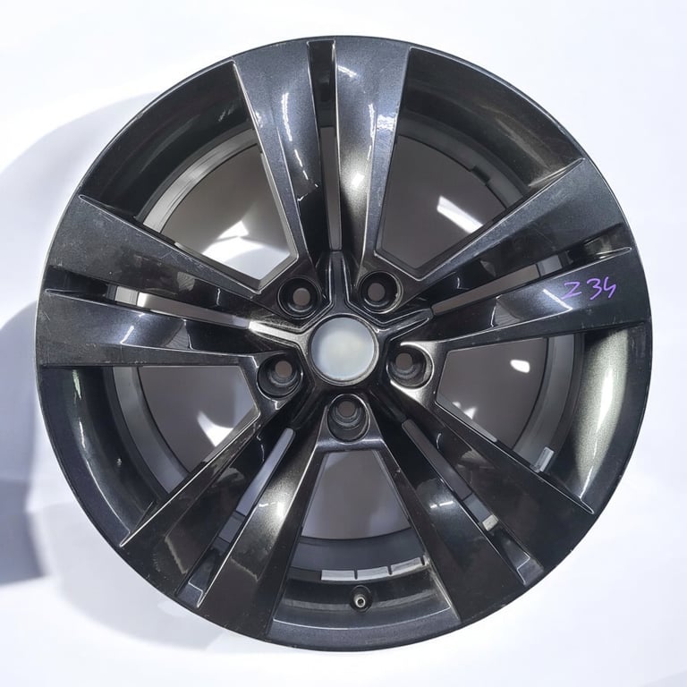 1x Alufelge 18 Zoll 7.0" 5x112 Glanz Schwarz 57A601025M Skoda Karoq Rim Wheel