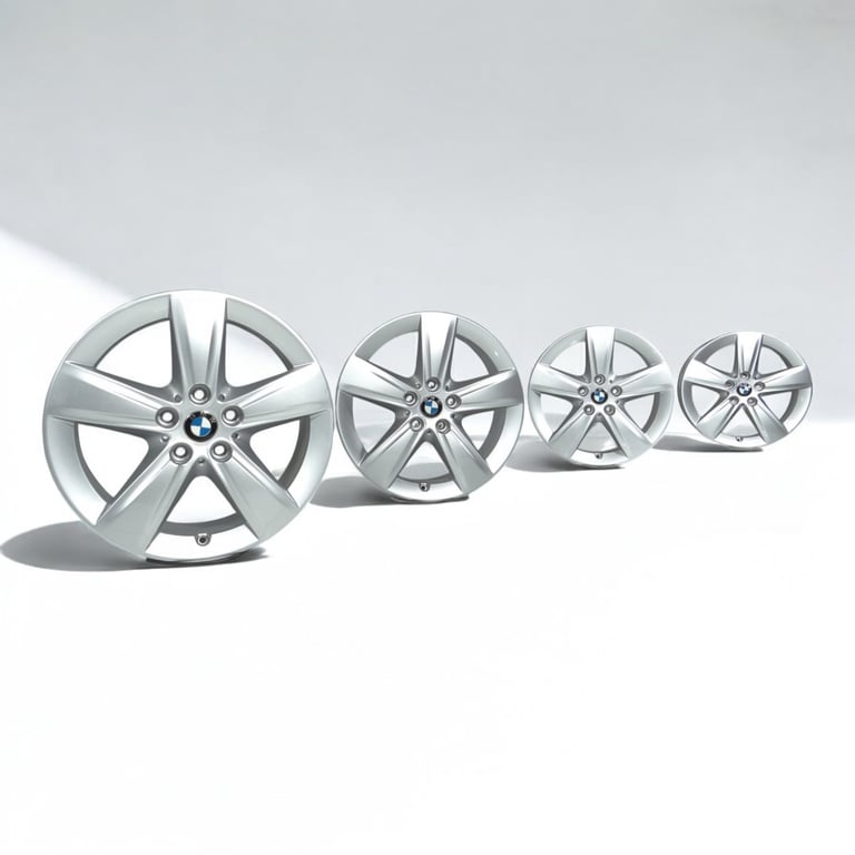 4x Alufelge 17 Zoll 7.5" 5x112 54ET Silber 6855087 BMW Active F45 F46 Rim Wheel FEL5436142359hn
