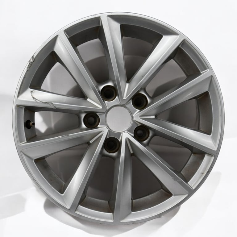 1x Alufelge 16 Zoll 6.5" 5x114.3 41ET Glanz Silber 403002460R Renault Megane 1
