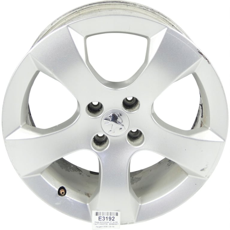 1x Alufelge 17 Zoll 7.5" 4x108 29ET Silber 9805503677 Peugeot 3008 Rim Wheel FEL4748938534tw