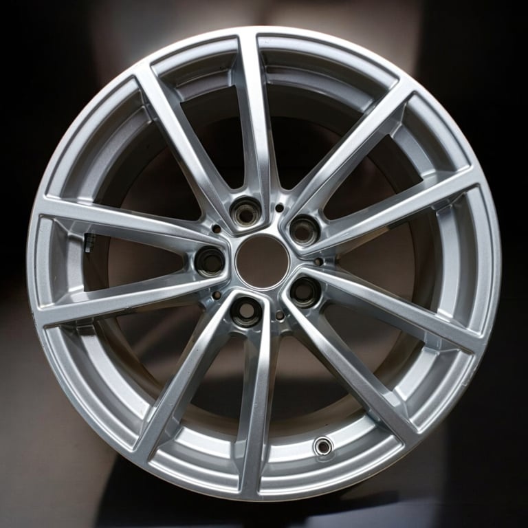 1x Alufelge 17 Zoll 7.5" 5x112 30ET Glanz Silber 6859025 BMW Rim Wheel FEL7738983522go