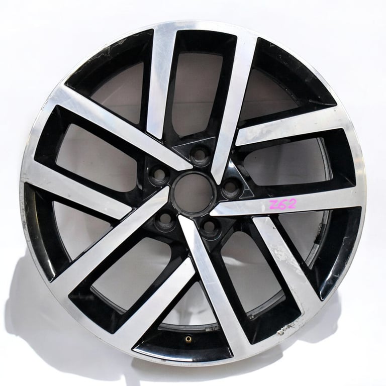 1x Alufelge 18 Zoll 7.5" 5x112 51ET Glanz Silber 5G0601025CP VW Golf Rim Wheel