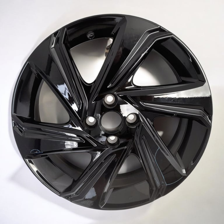 1x Alufelge 17 Zoll 5.0" 4x100 40ET Glanz Schwarz PW457-0H015 Toyota Rim Wheel