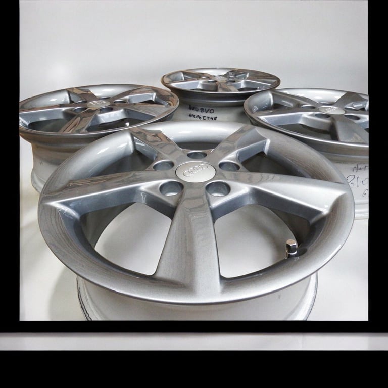 4x Alufelge 16 Zoll 6.0" 5x112 48ET 8V0071496 Audi B6 Rim Wheel FEL5851094687vf