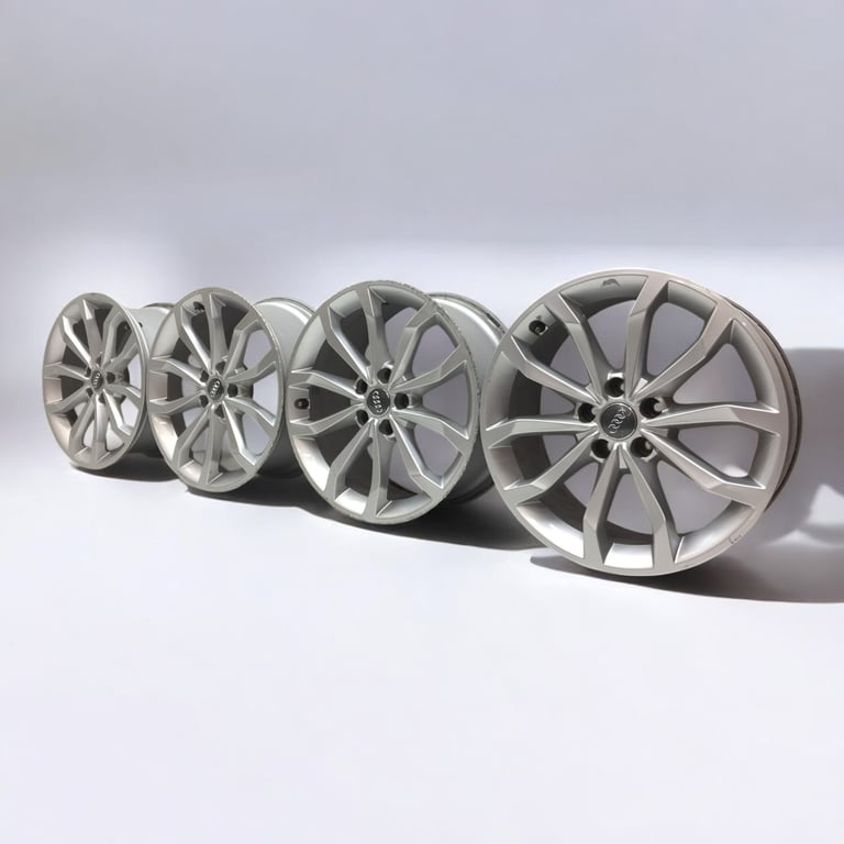 4x Alufelge 18 Zoll 8.0" 5x112 40ET Glanz Silber 8W0601025 Audi A4 B9 Rim Wheel