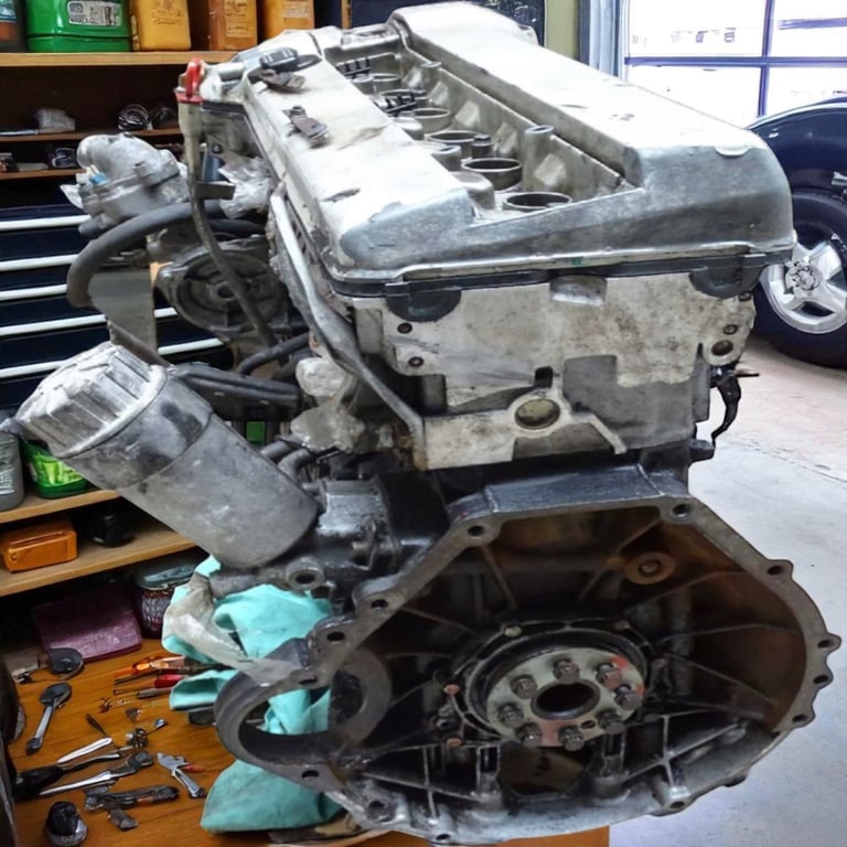 Motor Mercedes-Benz W140 104990 3.2 231PS 170kW 364TKm Benzin Engine Unkomplett MOT9998835643zw