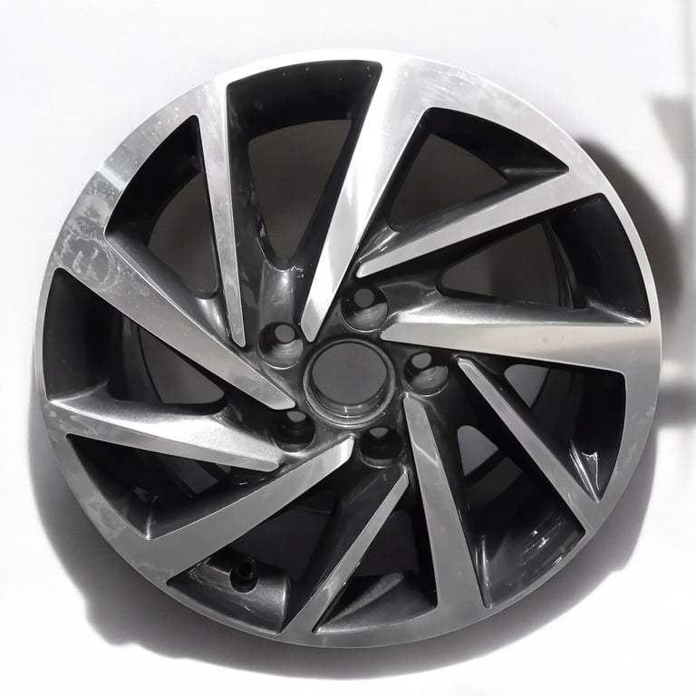 1x Alufelge 16 Zoll 6.5" 5x112 46ET Glanz Graphit 5G0601025 Mg Golf Vii