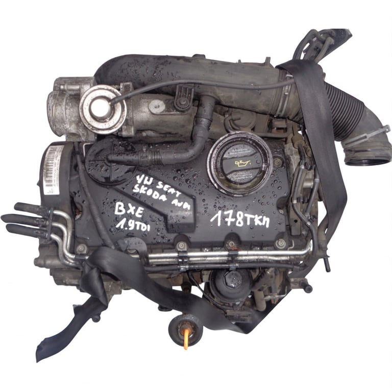 Motor Audi Seat Skoda VW BXE 1.9 TDI 105PS 77kW 178TKm Diesel Engine Komplett MOT4436501581nc