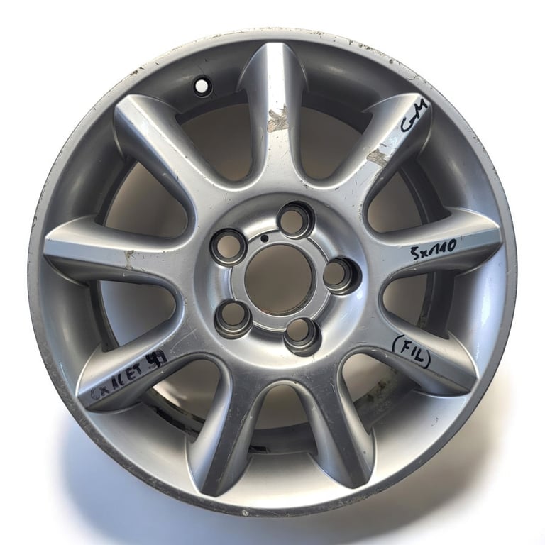 1x Alufelge 16 Zoll 6.0" 4x100 49ET MA-DAR81 Opel Astra H Corsa C Vectra A