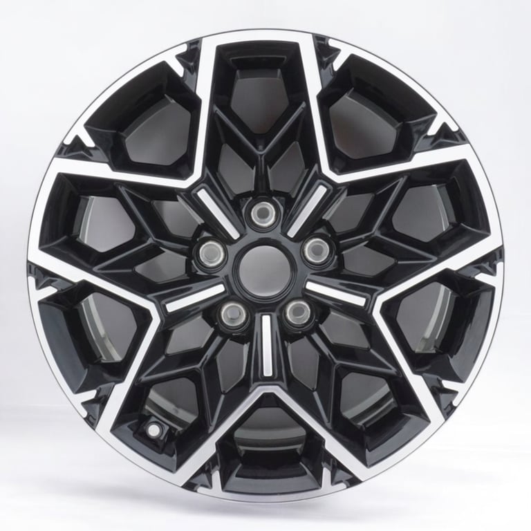 1x Alufelge 17 Zoll 7.0" 5x114.3 53ET Glanz Schwarz 52910-J7BA0 Kia Ceed