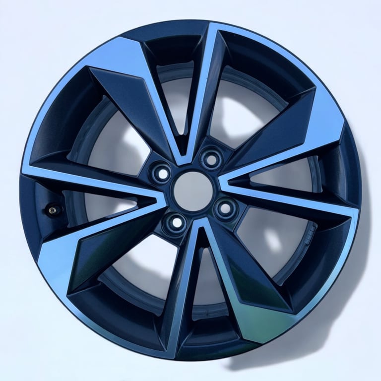 1x Alufelge 16 Zoll 6.0" 4x100 43ET Glanz Silber 1ST601025 Skoda Citigo