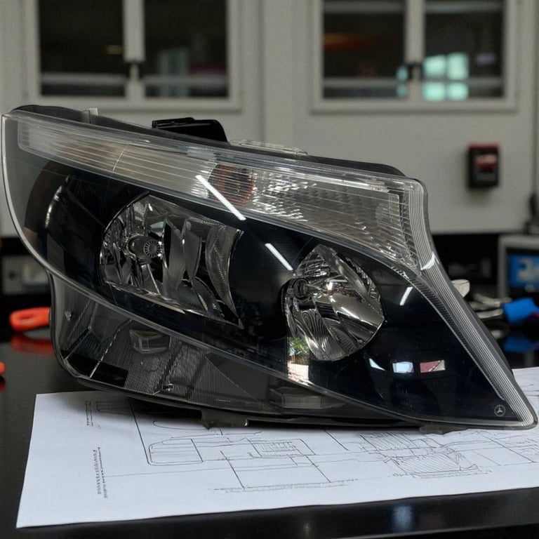 Frontscheinwerfer Mercedes-Benz Vito A44790677800 Rechts Scheinwerfer Headlight SCH1559327330qc