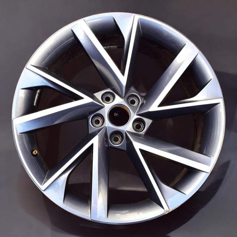 1x Alufelge 19 Zoll 8.0" 5x112 44ET Glanz Grau 3V0601025AP Mg Superb Iii