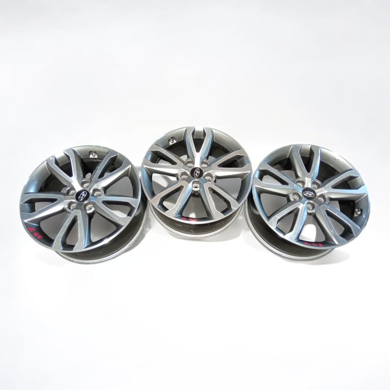 1x Alufelge 18 Zoll 7.5" 5x114.3 49ET Glanz Grau 52910-A1185 Hyundai Santa Fe