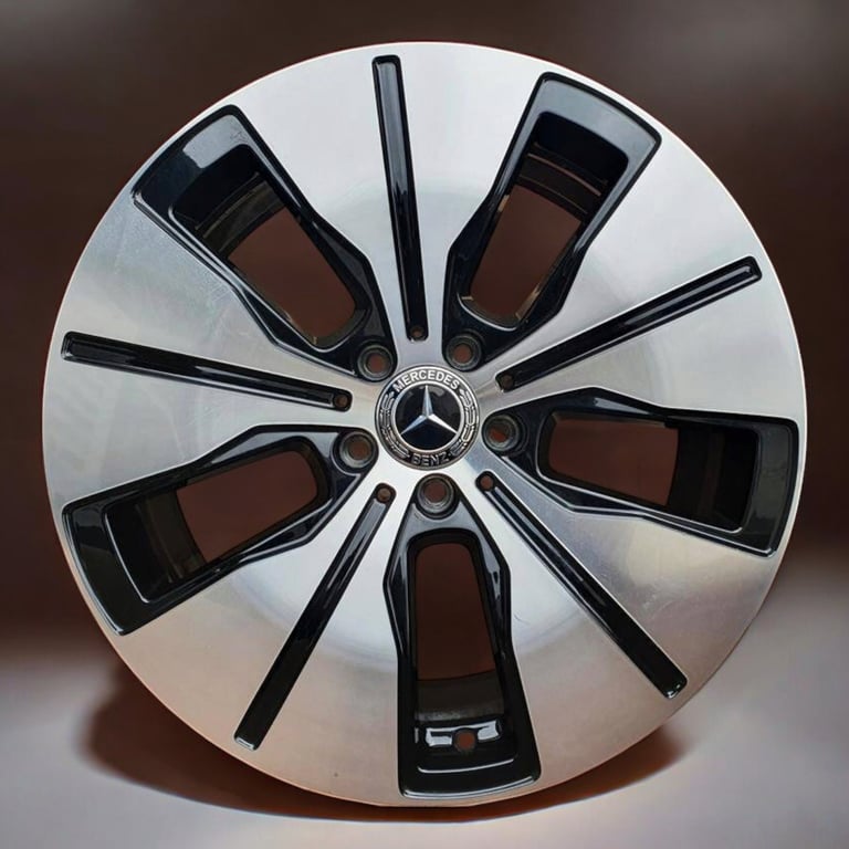1x Alufelge 19 Zoll 7.5" 5x112 32ET Glanz Schwarz A2934011200 Mercedes-Benz Eqc FEL8248638606to