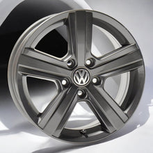 Load image into Gallery viewer, 4x Alufelge 16 Zoll 6.5" 5x112 46ET Glanz Grau 5G0601025BP VW Touran Jetta FEL6423420275at