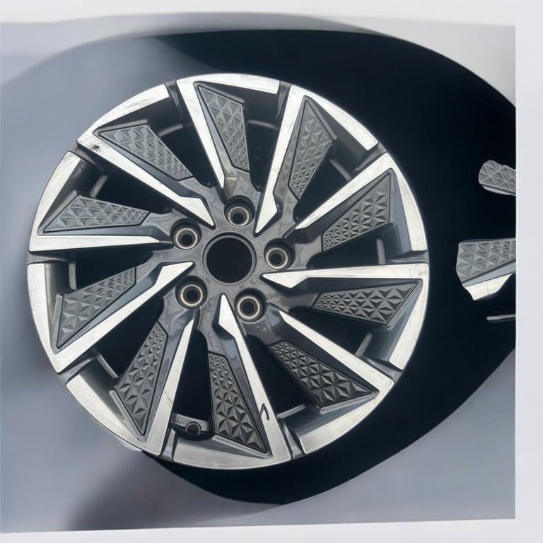 1x Alufelge 16 Zoll 6.5" 5x114.3 50ET Glanz Grau 52910-G7700 Hyundai Ioniq Mg