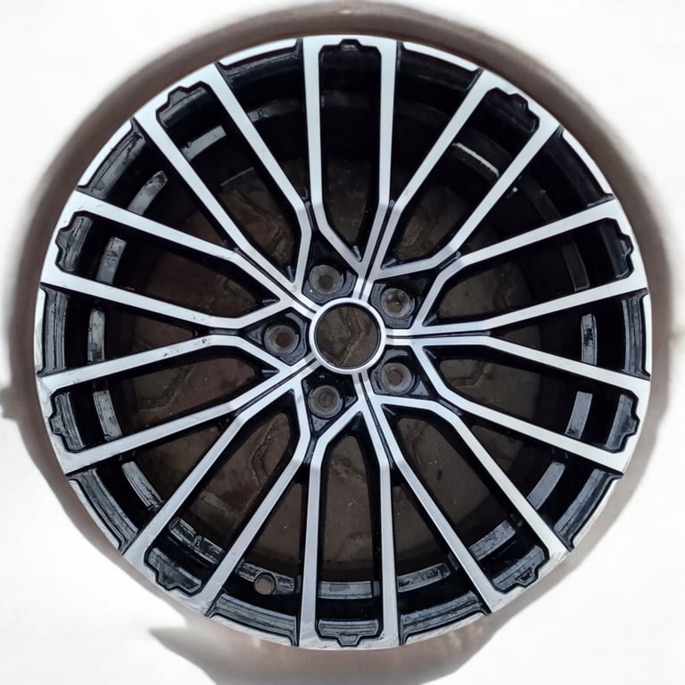 1x Alufelge 18 Zoll 7.0" 5x114.3 29ET Glanz Schwarz 6020018785 Alpine Grand